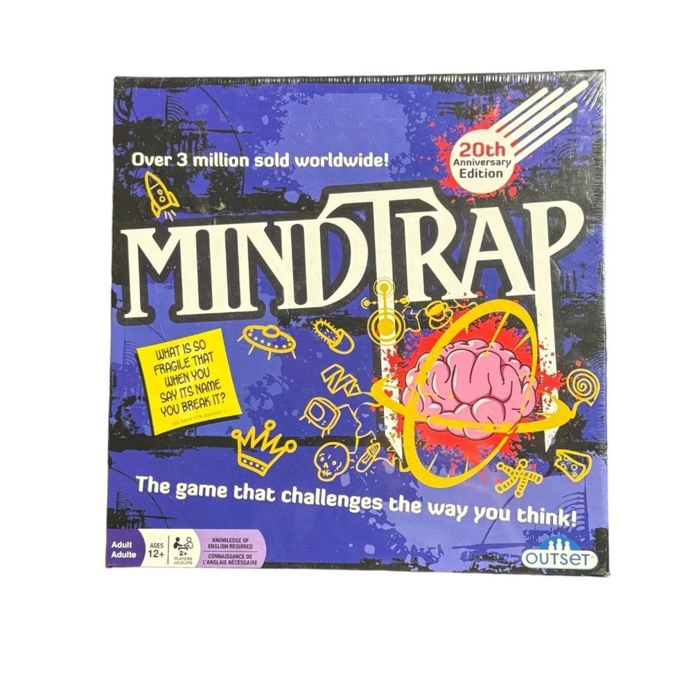 Mind Trap 20th Anniversary Edition Brain Teaser Board Game - SEALED